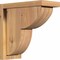Ekena Millwork Crestline Smooth Corbel w/Backplate, Western Red Cedar, 5 1/2"W x 12"D x 12"H COR06X12X12CRE01SWR - alternate 1